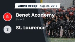 Recap: Benet Academy  vs. St. Laurence  2018