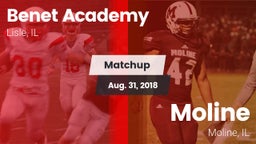 Matchup: Benet Academy High vs. Moline  2018