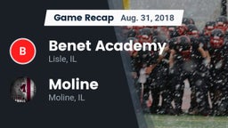 Recap: Benet Academy  vs. Moline  2018