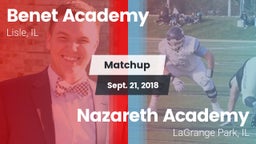 Matchup: Benet Academy High vs. Nazareth Academy  2018