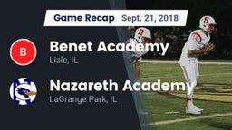 Recap: Benet Academy  vs. Nazareth Academy  2018