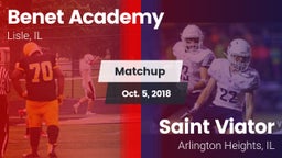 Matchup: Benet Academy High vs. Saint Viator  2018