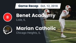 Recap: Benet Academy  vs. Marian Catholic  2018