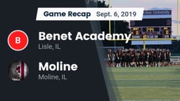 Recap: Benet Academy  vs. Moline  2019