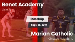 Matchup: Benet Academy High vs. Marian Catholic  2019
