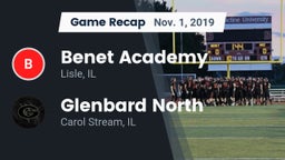 Recap: Benet Academy  vs. Glenbard North  2019