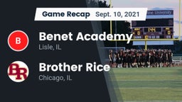 Recap: Benet Academy  vs. Brother Rice  2021