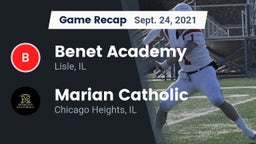 Recap: Benet Academy  vs. Marian Catholic  2021