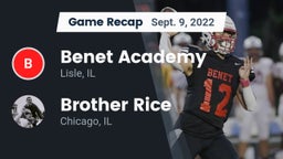 Recap: Benet Academy  vs. Brother Rice  2022