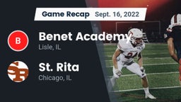 Recap: Benet Academy  vs. St. Rita  2022