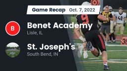Recap: Benet Academy  vs. St. Joseph's  2022