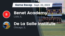 Recap: Benet Academy  vs. De La Salle Institute 2023