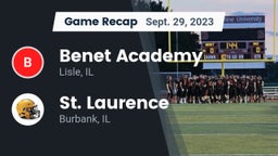 Recap: Benet Academy  vs. St. Laurence  2023
