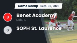 Recap: Benet Academy  vs. SOPH St. Laurence 2023