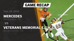 Recap: Mercedes  vs. Veterans Memorial E.C.H.S. 2016