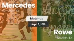 Matchup: Mercedes  vs. Rowe  2019