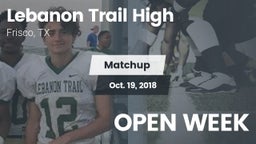 Matchup: Lebanon Trail High vs. OPEN WEEK 2018