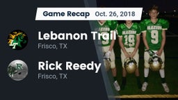 Recap: Lebanon Trail  vs. Rick Reedy  2018