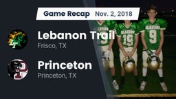 Recap: Lebanon Trail  vs. Princeton  2018