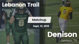 Matchup: Lebanon Trail High S vs. Denison  2019