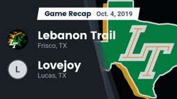Recap: Lebanon Trail  vs. Lovejoy  2019