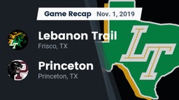 Recap: Lebanon Trail  vs. Princeton  2019