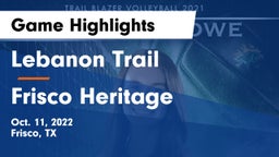 Lebanon Trail  vs Frisco Heritage  Game Highlights - Oct. 11, 2022