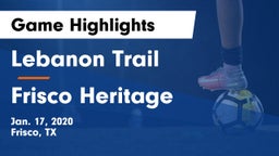 Lebanon Trail  vs Frisco Heritage  Game Highlights - Jan. 17, 2020