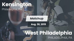 Matchup: Kensington vs. West Philadelphia  2019