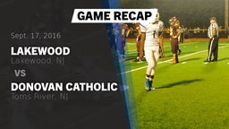 Recap: Lakewood  vs. Donovan Catholic  2016