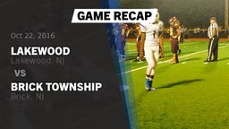 Recap: Lakewood  vs. Brick Township  2016