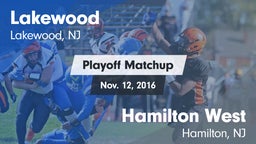Matchup: Lakewood  vs. Hamilton West  2016