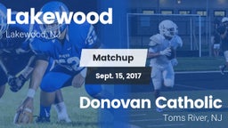 Matchup: Lakewood  vs. Donovan Catholic  2017