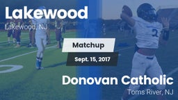 Matchup: Lakewood  vs. Donovan Catholic  2017