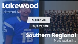 Matchup: Lakewood  vs. Southern Regional  2018
