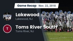 Recap: Lakewood  vs. Toms River South  2018