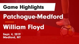 Patchogue-Medford  vs William Floyd  Game Highlights - Sept. 4, 2019