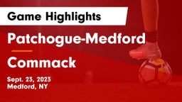 Patchogue-Medford  vs Commack  Game Highlights - Sept. 23, 2023