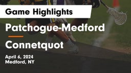 Patchogue-Medford  vs Connetquot  Game Highlights - April 6, 2024