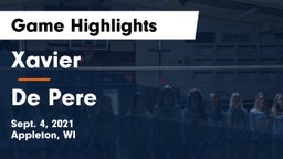 Xavier  vs De Pere  Game Highlights - Sept. 4, 2021