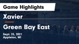 Xavier  vs Green Bay East  Game Highlights - Sept. 23, 2021