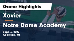 Xavier  vs Notre Dame Academy Game Highlights - Sept. 3, 2022