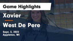 Xavier  vs West De Pere  Game Highlights - Sept. 3, 2022