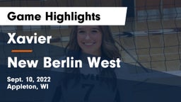 Xavier  vs New Berlin West Game Highlights - Sept. 10, 2022