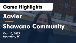 Xavier  vs Shawano Community  Game Highlights - Oct. 10, 2023