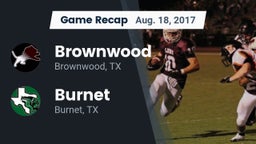Recap: Brownwood  vs. Burnet  2017