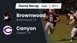 Recap: Brownwood  vs. Canyon  2017