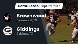 Recap: Brownwood  vs. Giddings  2017