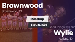 Matchup: Brownwood High vs. Wylie  2020