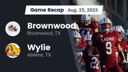 Recap: Brownwood  vs. Wylie  2023